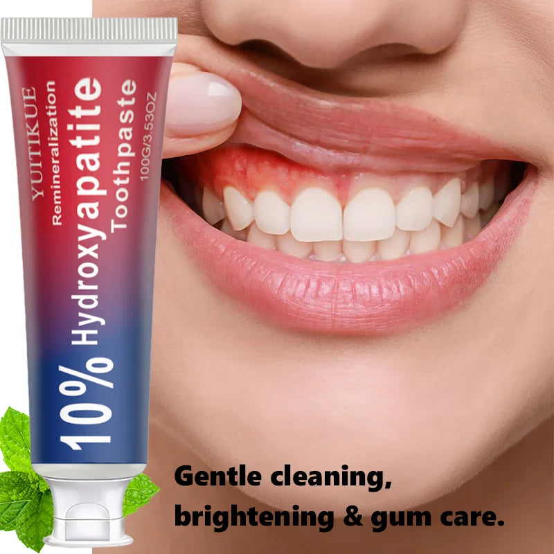 Yuitikue 10% Hydroxyapatite Toothpaste, Remineralizing Teeth Whitening Paste for Deep Cleaning & Oral Care, 100g Peaceful Pleasures Health and Wellness