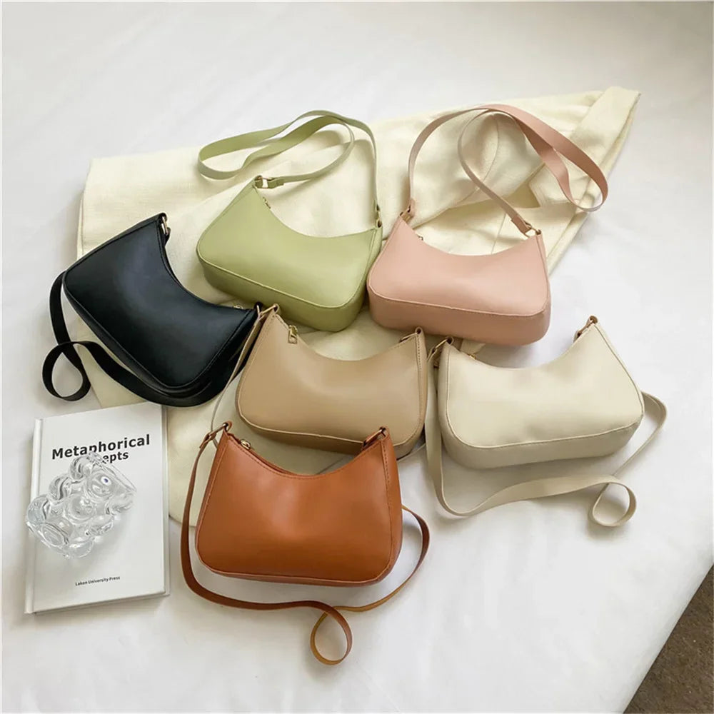 Women's Retro PU Leather Shoulder Bag | Minaudiere Crossbody