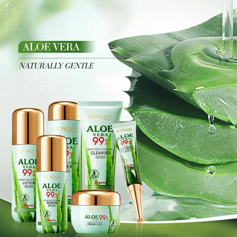 Aloe Vera 6-Piece Skincare Set – Hydrating Daily Routine