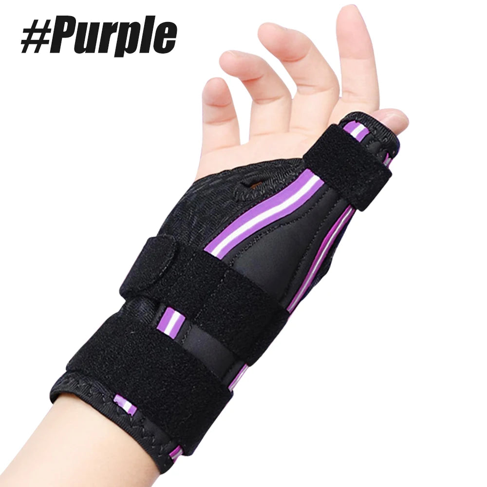 1PCS Thumb Brace for Right & Left Hand,Reversible Thumb Splint for Arthritis Pain,Thumb Stabilizer for Sprains,Tendonitis Relief Peaceful Pleasures Health and Wellness Purple-1PCS