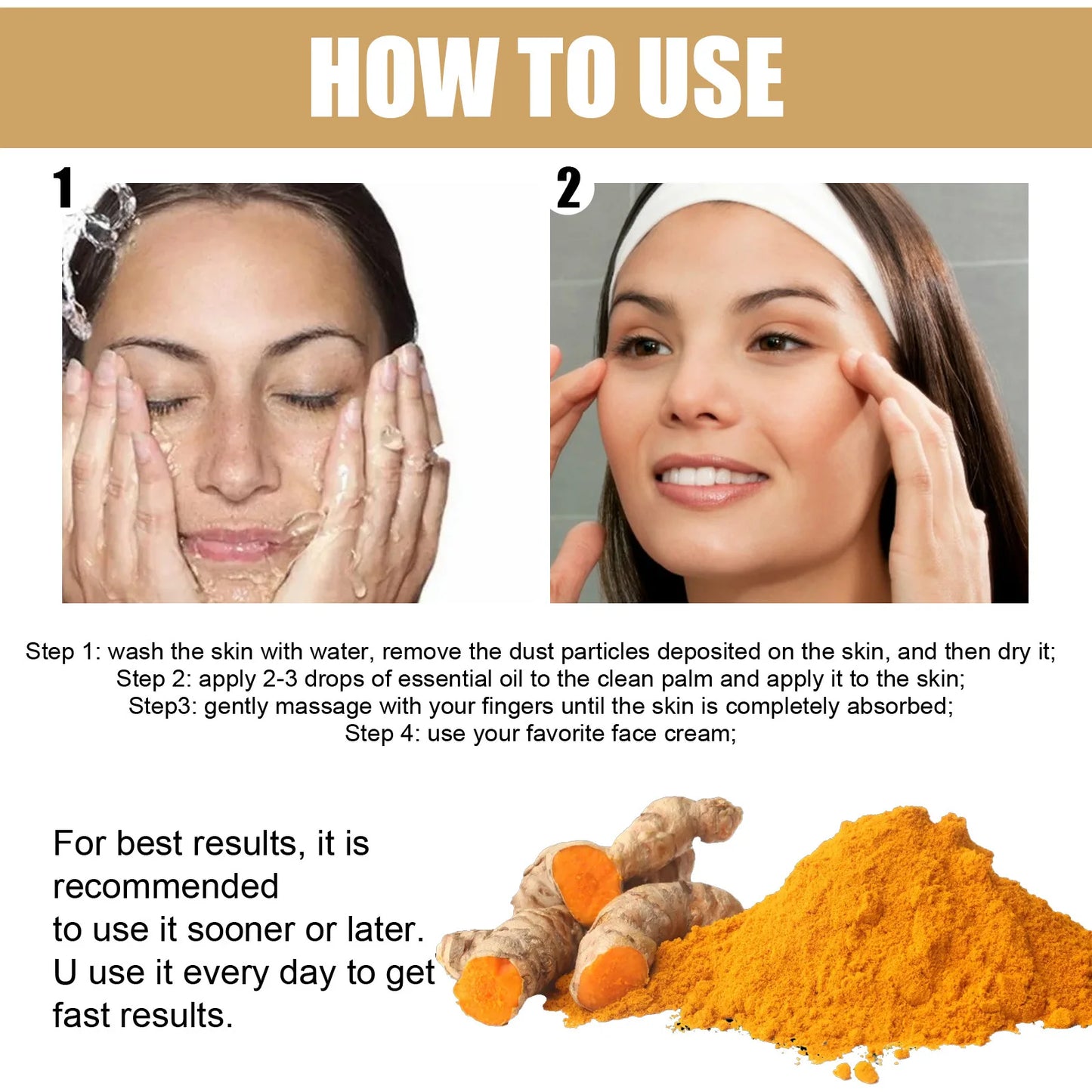 EELHOE Turmeric Face Oil – Brightening & Dark Spot Corrector 30ml
