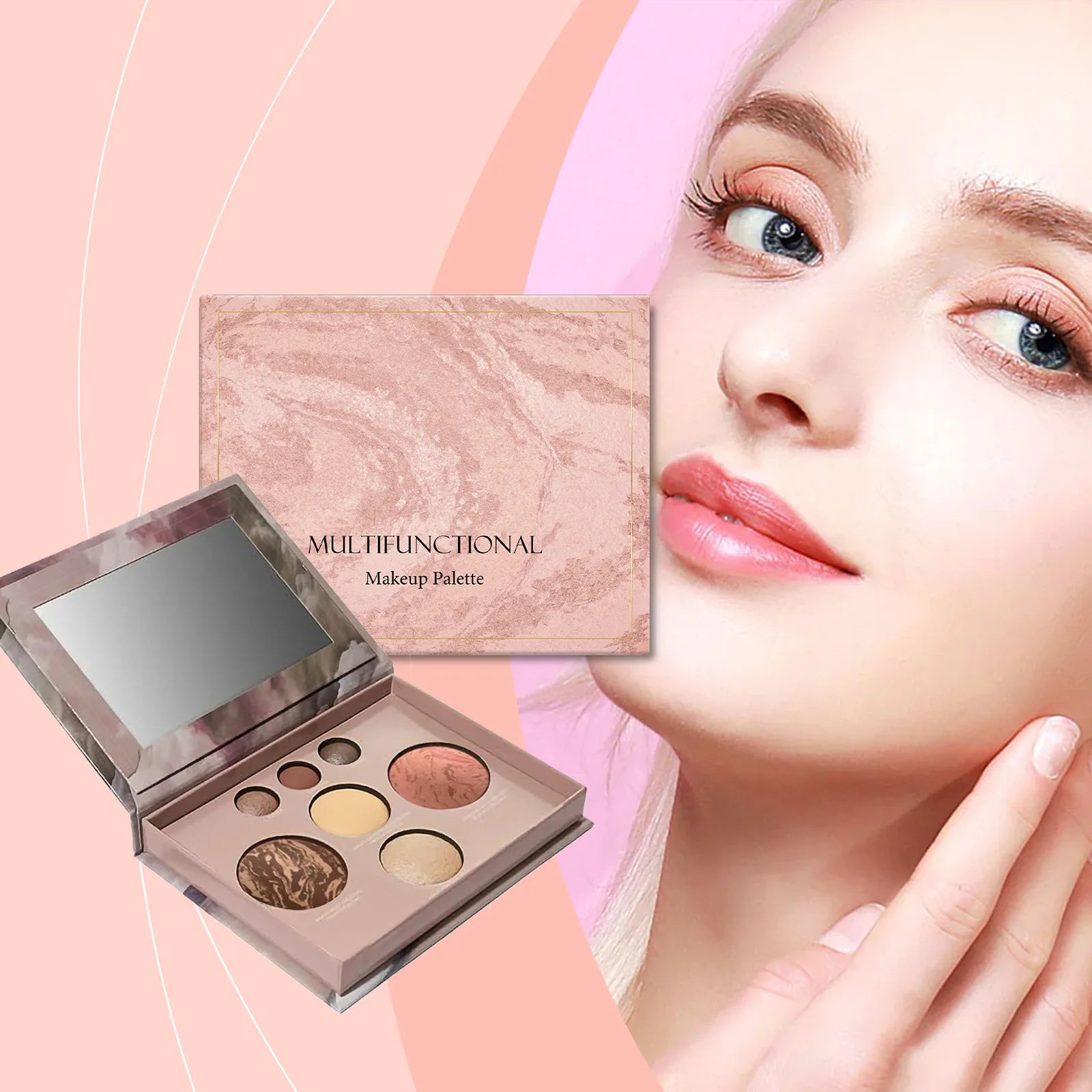 Multi Functional Makeup Palette Lasting Coloring Meet Facial Beauty Styling Fashion Eyeshadow Blush Highlighter Makeup Palette Peaceful Pleasures Health and Wellness