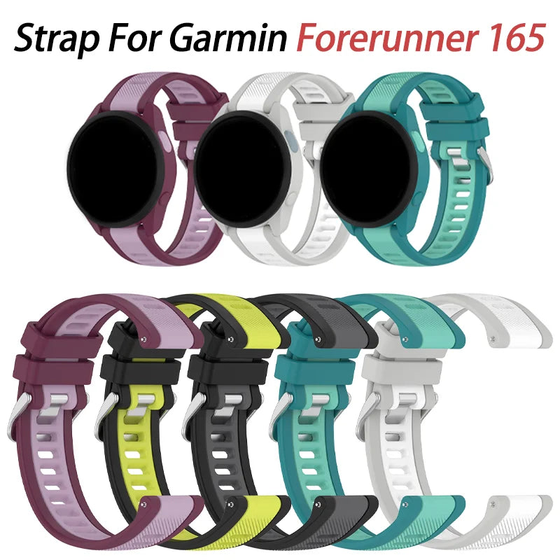 20mm Quick Release Silicone Band for Garmin Forerunner & Vivoactive