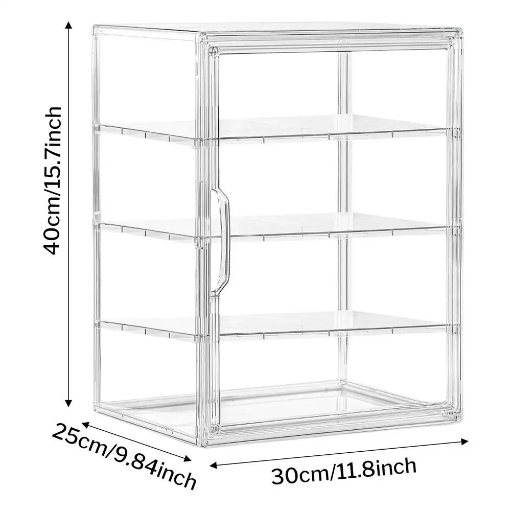 4-Tier Clear Acrylic Display Case | Bread & Pastry Organizer