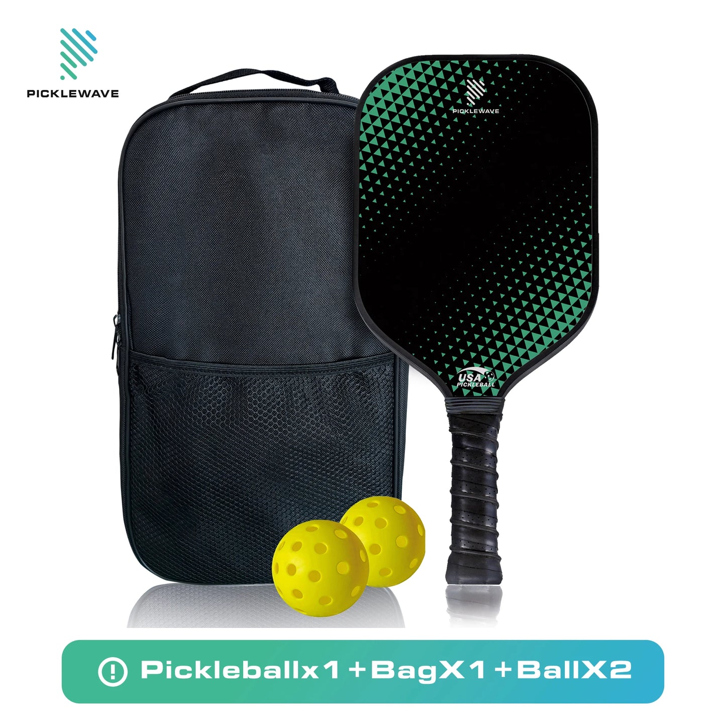 USAPA Pickleball Paddle Fiberglass Edgeless High Spin | P012