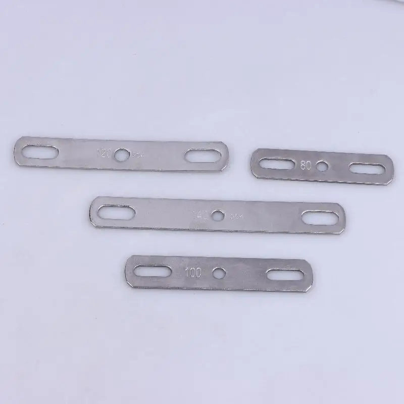 Double Hole Metal Straight Plate 304 Stainless Steel Thickened Flat Gasket With Holes Blocking Plate Bolt Accessories Peaceful Pleasures Health and Wellness