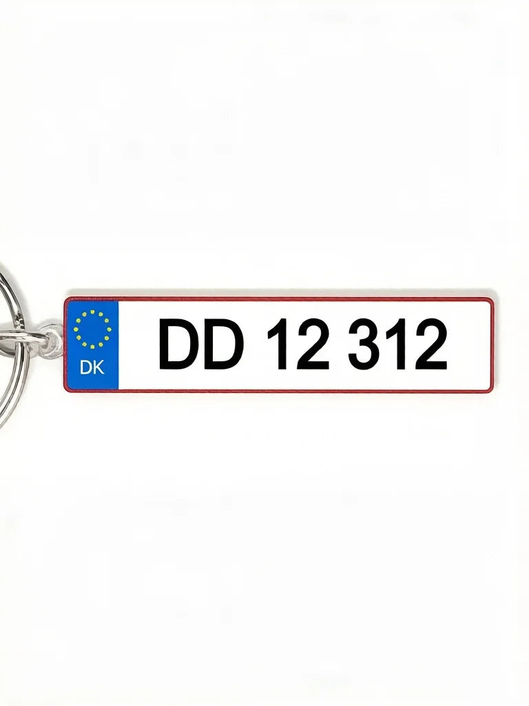 Custom Car License Plate Keychain Personalized Name Number Plate Acrylic Metal Keyring Gift for Dad Boyfriend Peaceful Pleasures Health and Wellness Denmark Acrylic