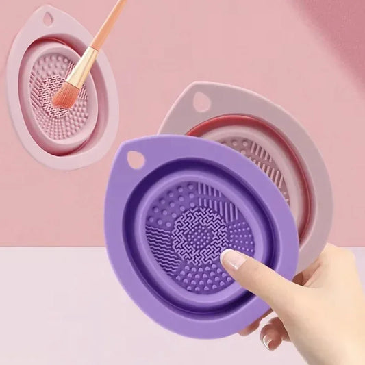 Silicone Makeup Brush Cleaner Foldable Washing Bowl Brush Cleaning Bowl Peaceful Pleasures Health and Wellness