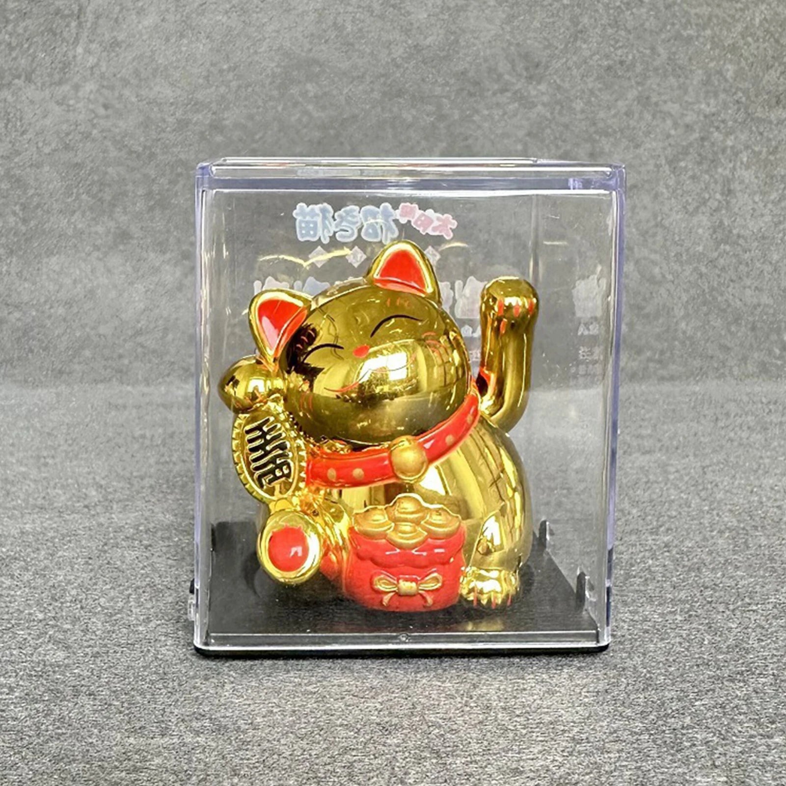 Solar Energy Lucky Cat Ornaments Vivid and Lovely Home Desktop Ornament for Women Men Home Office Decor Peaceful Pleasures Health and Wellness