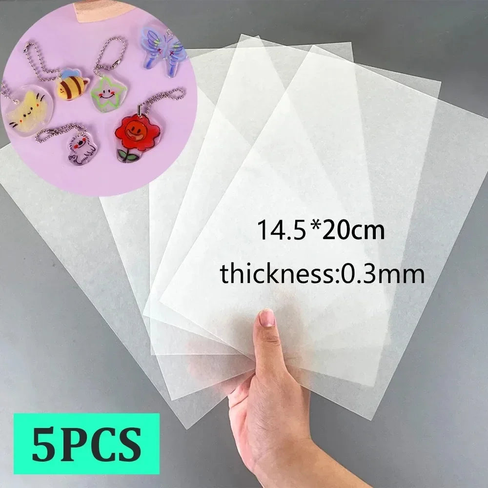 Heat Shrink Art Film Sheets 5-Pack | DIY Shrink Plastic Crafts Shrink Art Craft Sheet Peaceful Pleasures Health and Wellness
