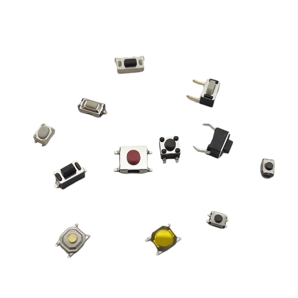 240pcs/box Micro Momentary Tact Switch Tactile Push Button Switch 24 Values 4 pin/3 pin/2 pin 2*4 3*6 4*4 6*6 Assortment Kit Peaceful Pleasures Health and Wellness