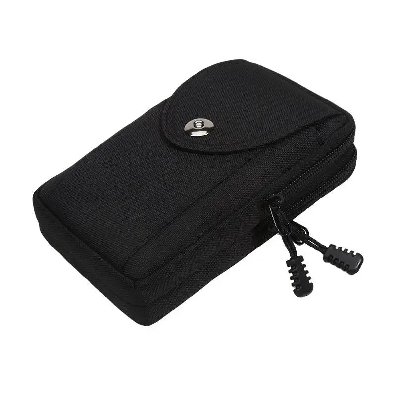 Tactical Molle Pouch Belt Waist Pack Bag for Men Small Pocket Waist Pack Running Pouch Travel Camping Bags Soft Back Peaceful Pleasures Health and Wellness Black Suction Buckle