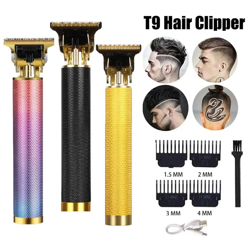 T9 Vintage Hair Trimmer USB Fast Charging Hair Cutting Machine Electric Hair Clipper Portable Shaver Barber Professional Barber Peaceful Pleasures Health and Wellness