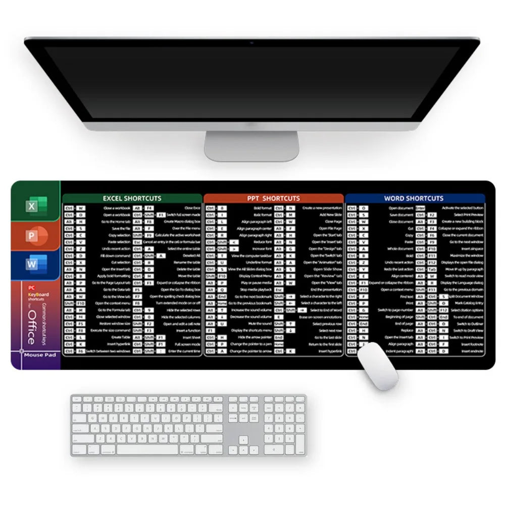 Large Gaming Mouse Pad – Stitched Edge Non-Slip Desk Mat