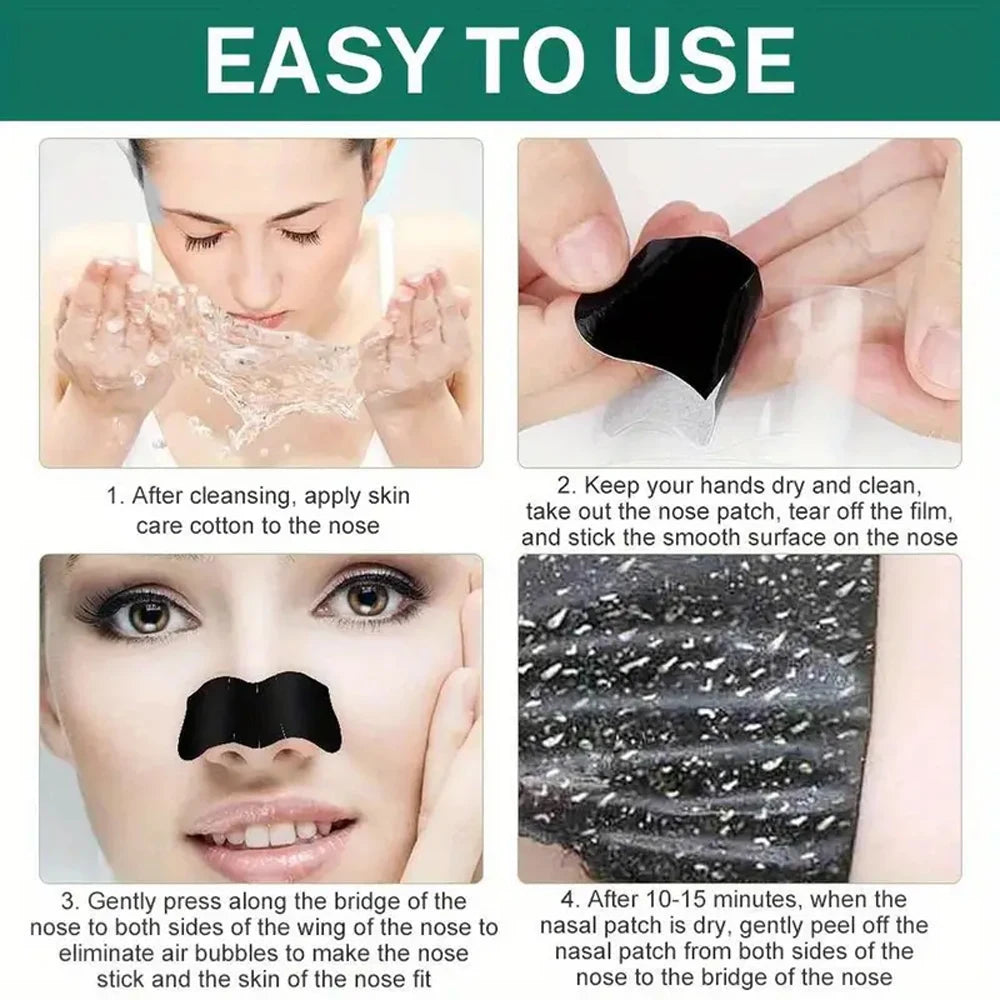 Unisex Deep Cleansing Nose Strips for Acne & Blackhead Removal Shrink Pore Nose Black Head Stickers Skin Care Patch Peaceful Pleasures Health and Wellness
