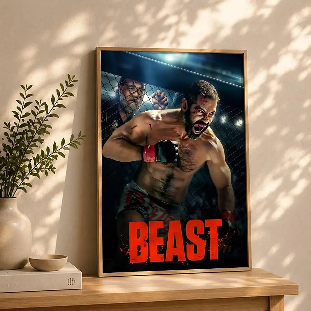 Movie-Beast HD Self-Adhesive Waterproof Wall Art Poster Wall Art Poster Peaceful Pleasures Health and Wellness White3 50X70cmNoframe