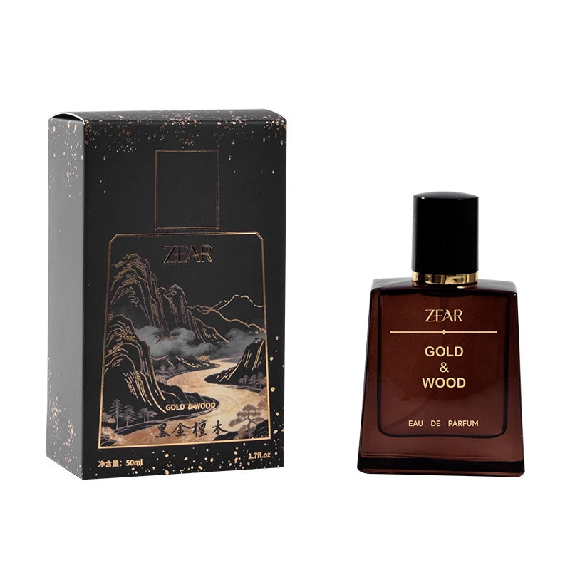 Men's Sandalwood Cedarwood Amber EDT Spray – 50ml Alcohol-Free