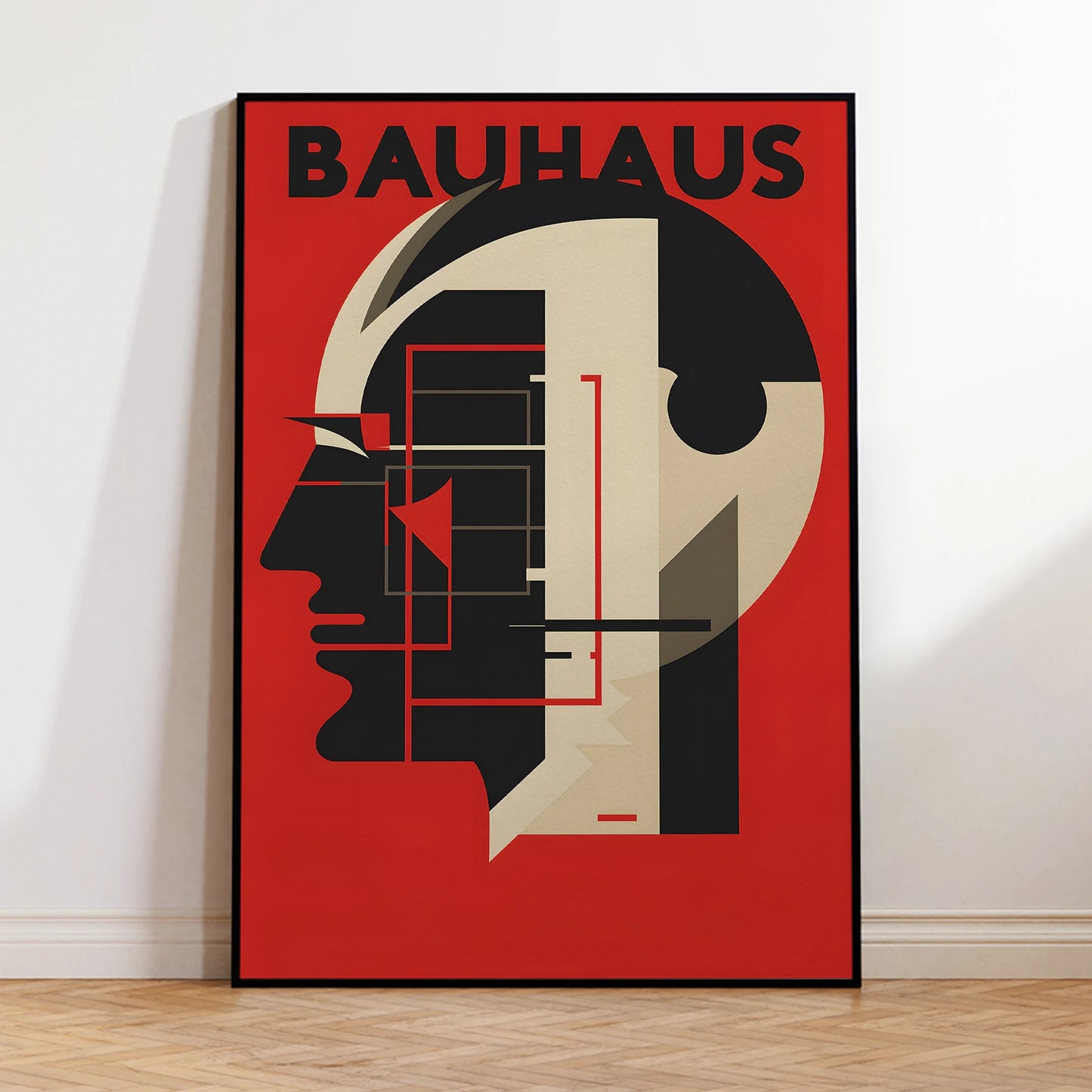 Modern Bauhaus Canvas Wall Art | Framed Print for Home Decor