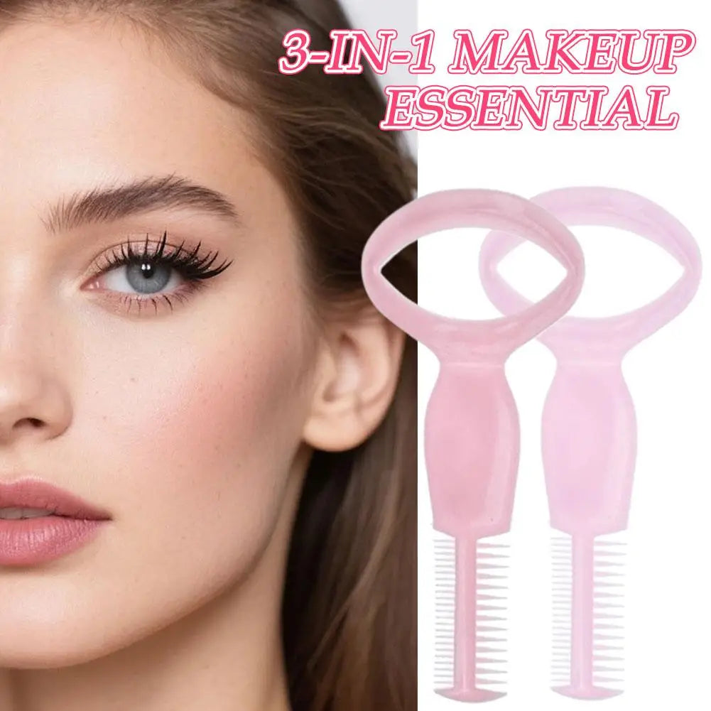 2-in-1 Mascara Shield & Eyelash Comb Applicator Tool – 2 Pack