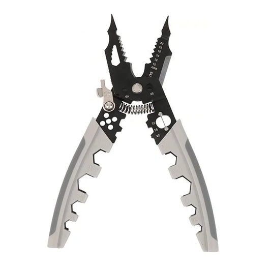 A36T-28 In 1 Multifunctional Wire Stripper Piler 8 Inch Wire Cutter Crimping Tool Cable Stripper Wiring Tools Hand Tool Peaceful Pleasures Health and Wellness As Shown