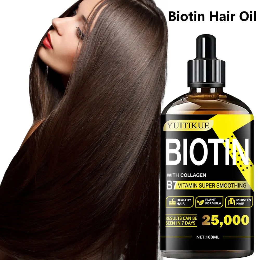 YUITIKUE Biotin Hair Oil – Collagen & Vitamin B7, 100g