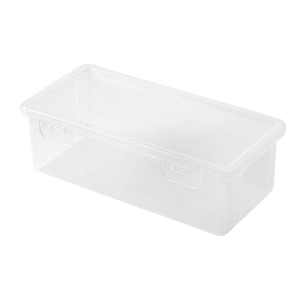 1-4 Transparent plastic desktop organizer box for miscellaneous storage of office supplies, pens, file boxes, kitchen storage bo Peaceful Pleasures Health and Wellness 1PC