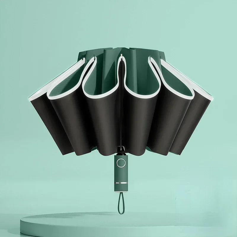 REDLEAF Auto Reverse Folding UV Windproof Umbrella – Men & Women