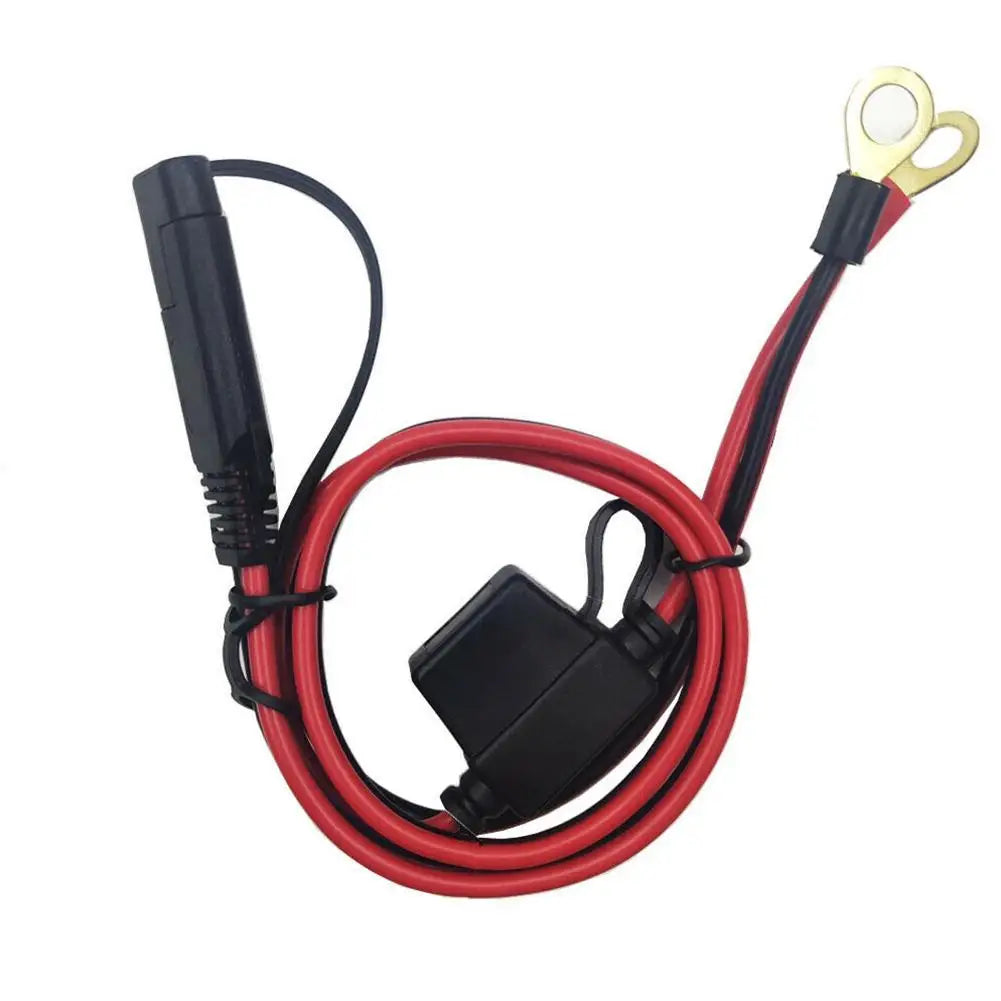 12V Charger Cable For Motorcycle Battery Terminal To SAE Quick Extension Cord Cable Connector For Battery Charger/Maintainer Peaceful Pleasures Health and Wellness