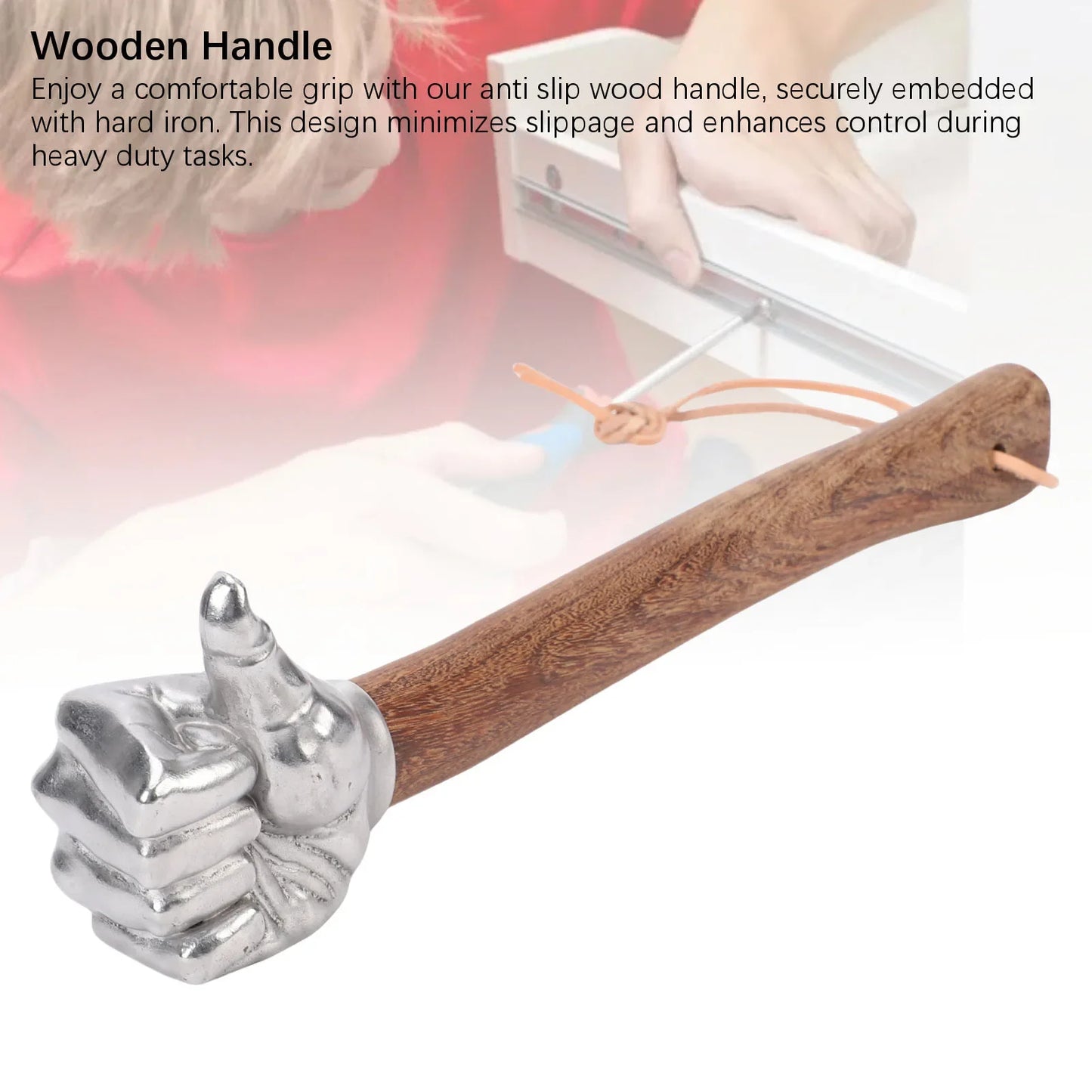 Hammer Hand Wooden Handle Stainless Steel Head Multifunctional