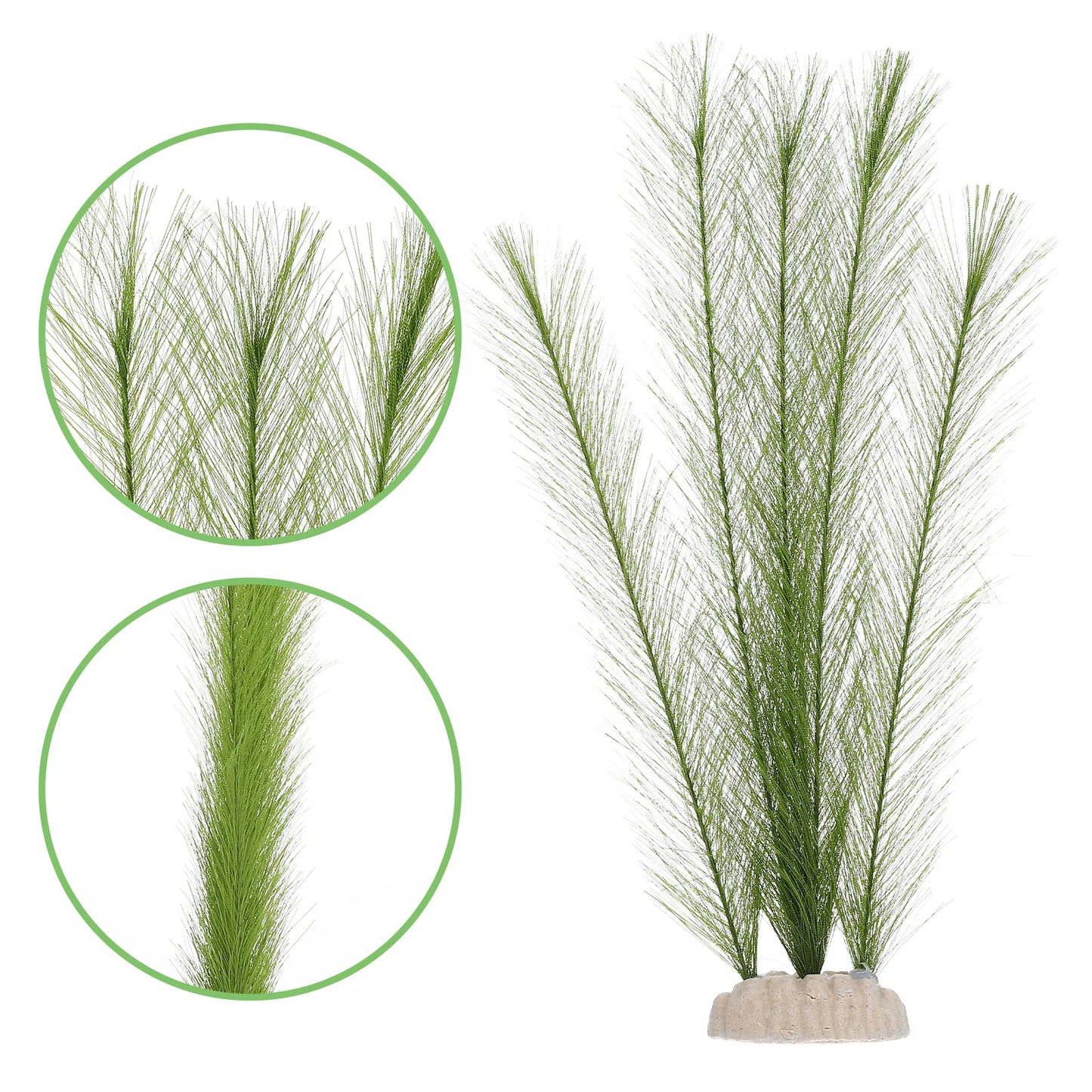 2-Pack Artificial Silk Aquarium Plants – Realistic Fish Tank Decor