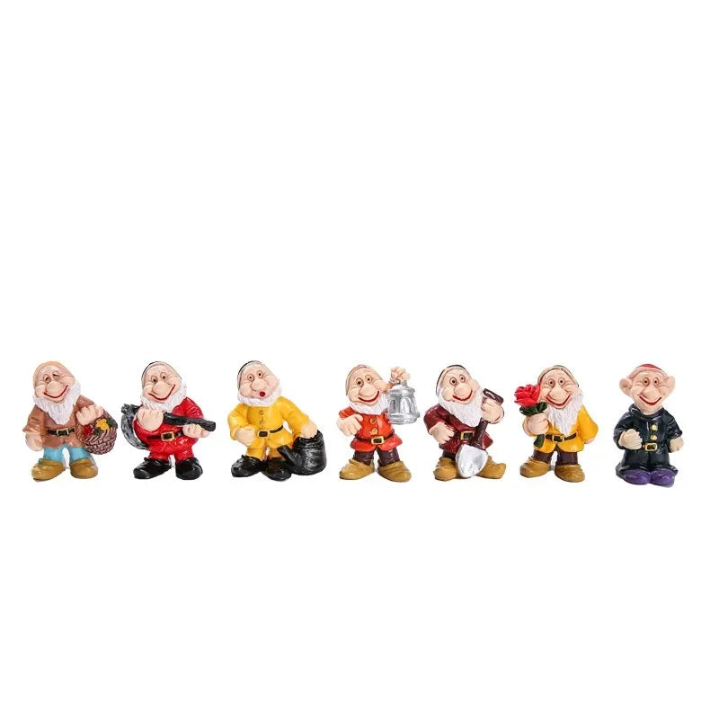 Miniature Fairy Garden Gnomes Figurines Set Resin Animals Mini Small Funny Dwarf Decorations Statues Ornaments Collection Indoor Peaceful Pleasures Health and Wellness