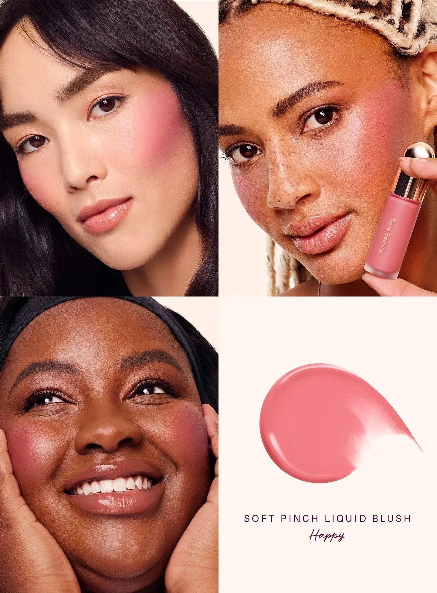 Rare Beauty Matte Liquid Blush – Waterproof Cream-to-Powder