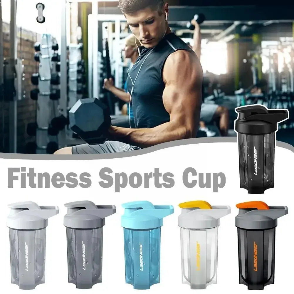 500Ml Portable Milk Shake Protein Powder Mixing Cup Fitness Drinking Bottle For Gym Shake Bottles LeakProof Sport Water Bottle Peaceful Pleasures Health and Wellness