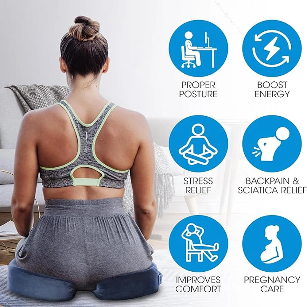 WEFITON Memory Foam Seat Cushion – Tailbone & Sciatica Relief Memory Foam Seat Cushion Peaceful Pleasures Health and Wellness