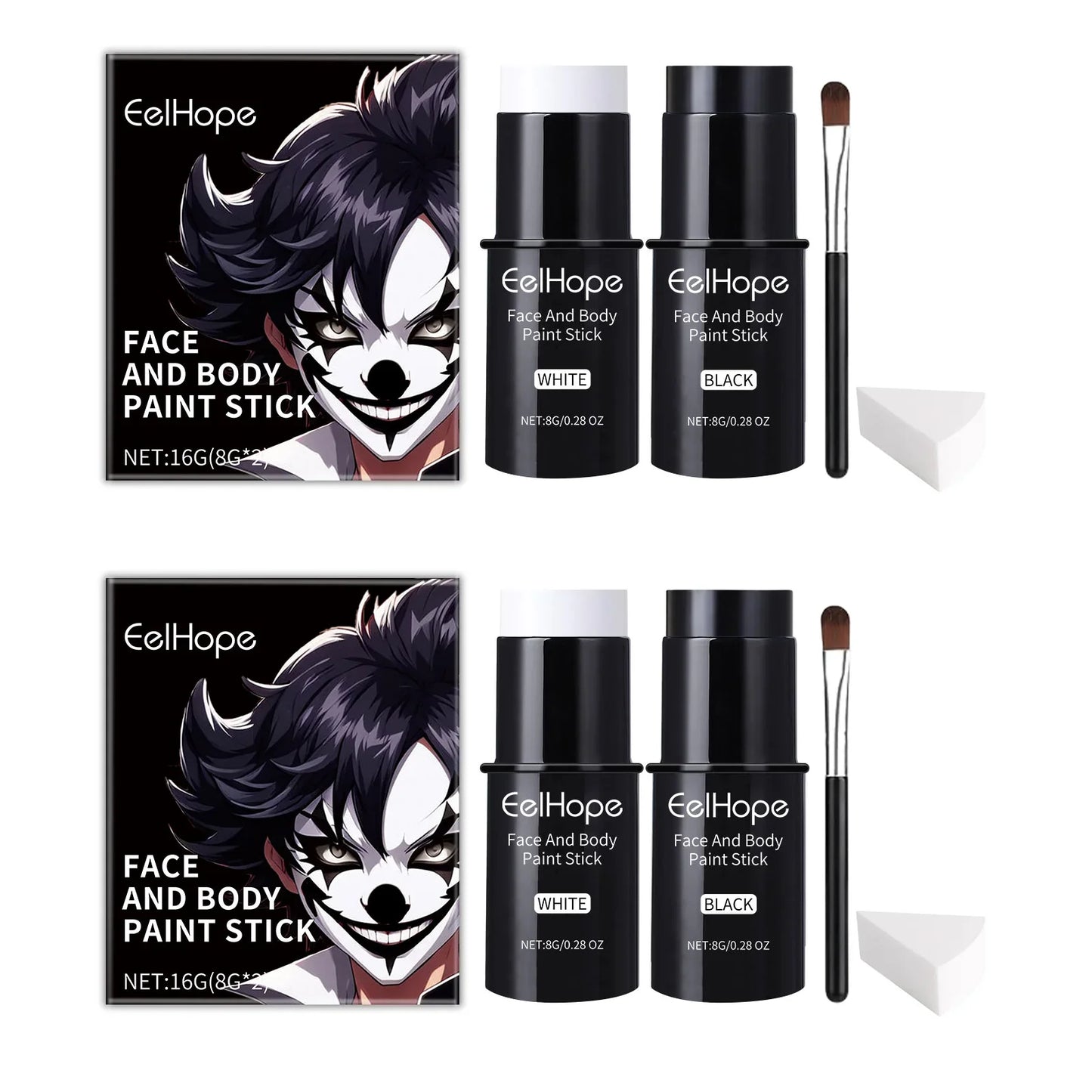 EelHope Halloween Face & Body Paint Stick – Waterproof Cosplay