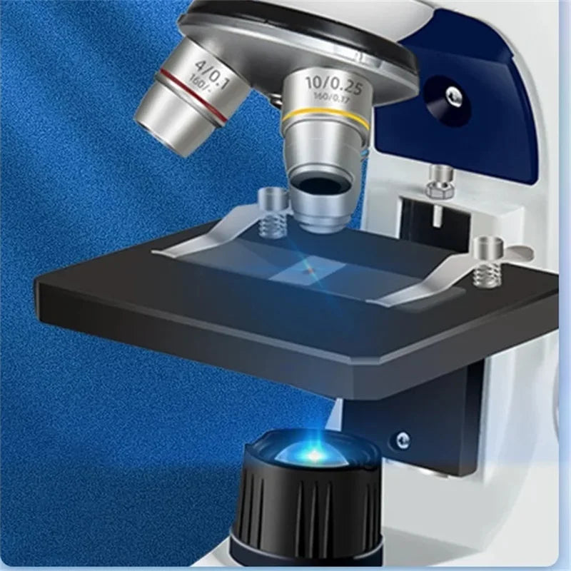 Binocular Biological Microscope Professional Microscope 40-1600X High Power Electron Microscope Peaceful Pleasures Health and Wellness