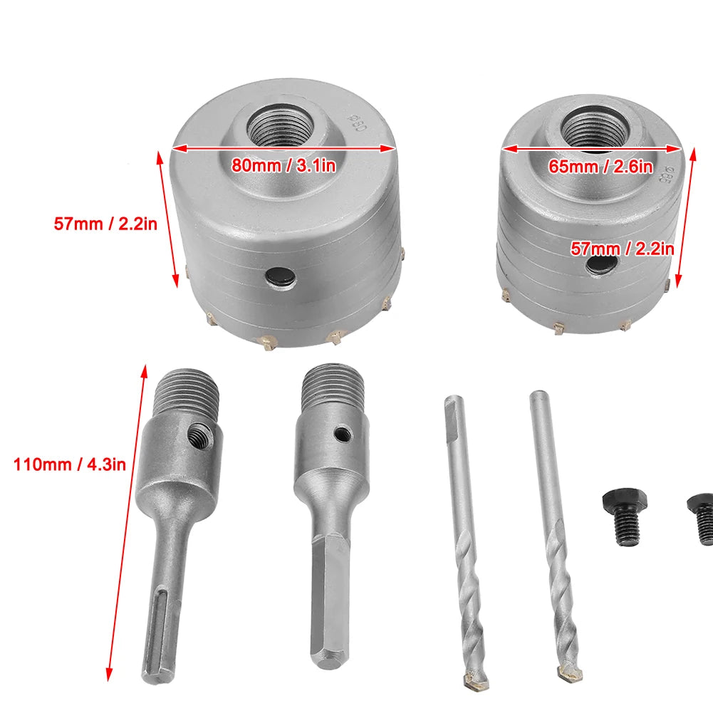 Alloy Steel SDS Wall Hole Saw Drill Bit Concrete Cement Stone