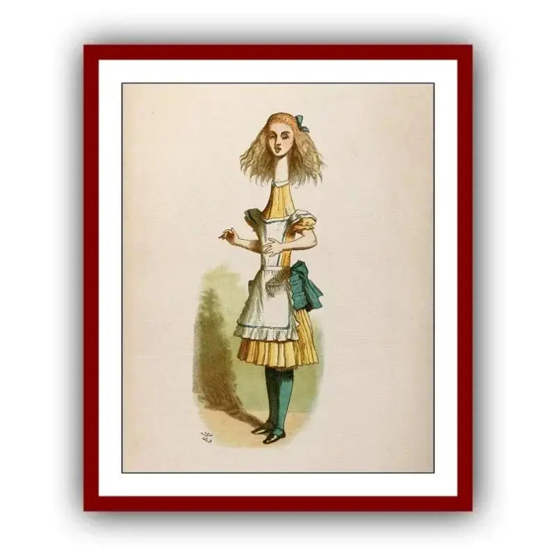 Wonderland Retro Fairy Tale Canvas Wall Art for Kids Room