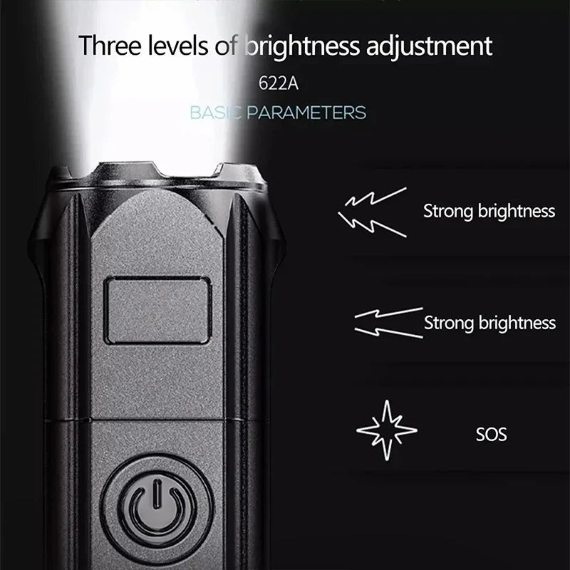 ZHIYU LED Rechargeable Zoomable Flashlight – Waterproof Torch