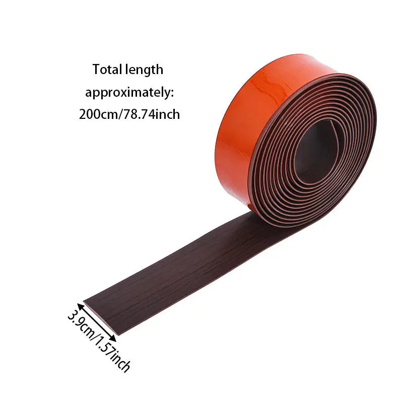 Self Adhesive Floor Transition Strips Pressed Door Threshold Seam Strip Floor Gap Pressed Line Edge Strip Decoration Peaceful Pleasures Health and Wellness