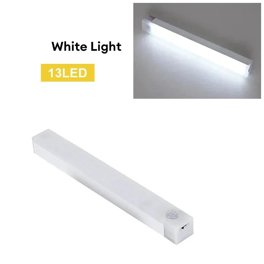 Led Light Motion Sensor Kitchen Corridor Home Decoration Decorate Portable Rechargeable Wireless Night PIR Charging USB Lights Peaceful Pleasures Health and Wellness white light 20cm