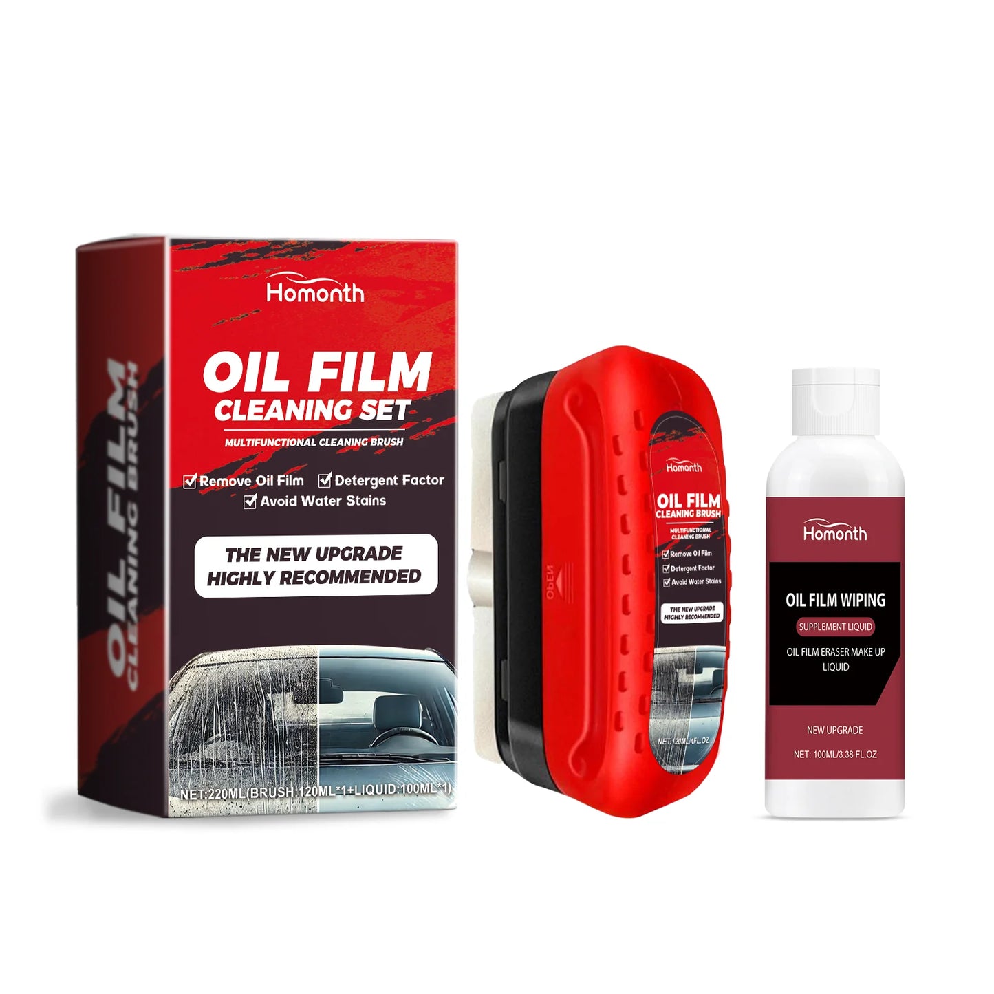 Homonth Car Windshield Oil Film Remover & Glass Coating Kit