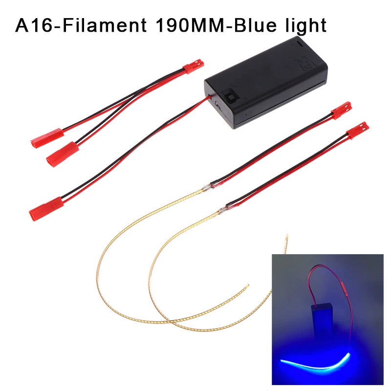 DC3V LED COB Filament Flexible Lamp 3000K 6000K 110mm 190mm 300mm Bulb Parts LED Diode Decor With AA Batteries Box Peaceful Pleasures Health and Wellness A16