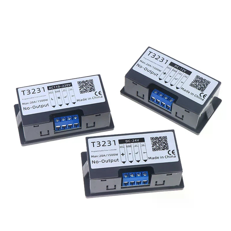 T3231 Cyclic Dual-Display Timing Relay Module DC 12V 24V AC220V Timing Relay Module Peaceful Pleasures Health and Wellness