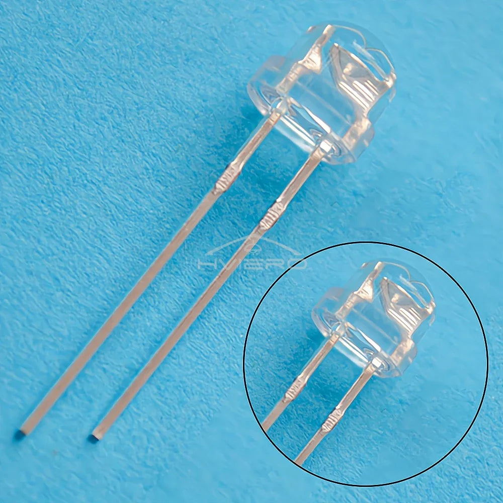 5mm Straw Hat LED Diodes 100/200pcs – 9 Colors, Ultra Bright