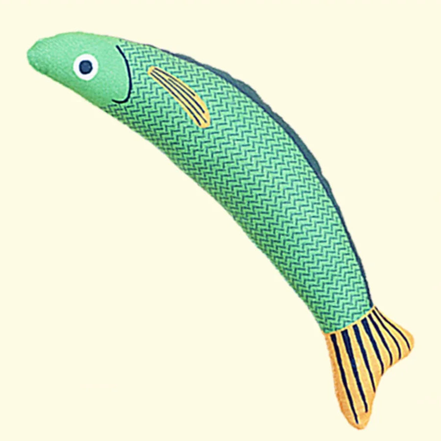 Cat Toy Contains Catnip for Self Pleasure and Relaxation 3D Simulated Fish Pillow Fish Interactive Sound Plush Toy Peaceful Pleasures Health and Wellness A