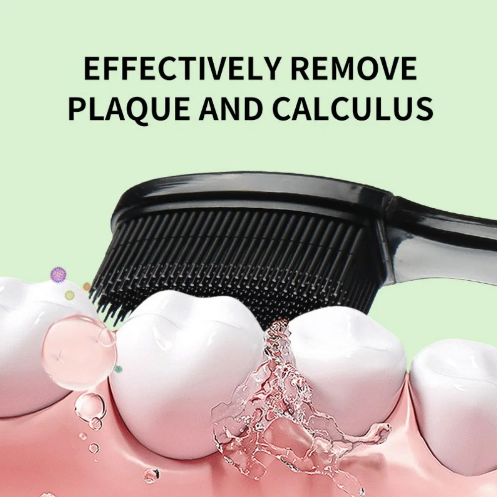 2/6/10Pcs Random Color Silicone Bristle Deep Cleaning Outdoor Travel Convenient Toothbrush Home Essential Holiday Gift Great Cleaning Power Christmas Gift Peaceful Pleasures Health and Wellness