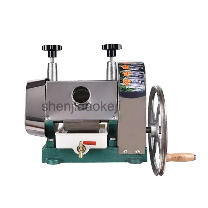 Manual Hand Crank Sugar Cane Juicer – Stainless Steel 50kg/H