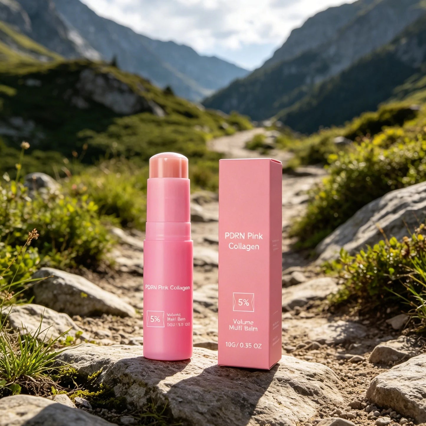 PDRN Pink Collagen Balm Stick – Moisturizing & Firming 10g Collagen Cream Stick Peaceful Pleasures Health and Wellness