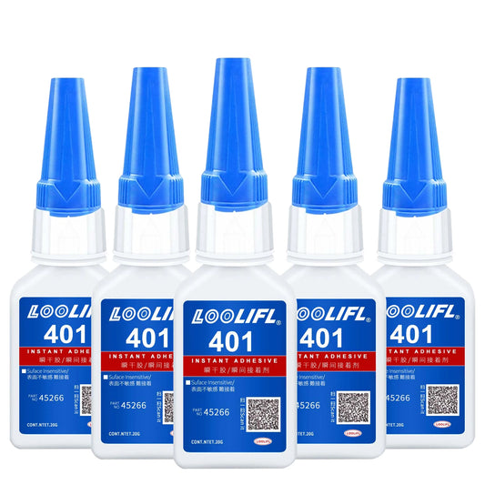 SuperGlue Super Strong Adhesive, Suitable for Instant Transparent Adhesive of Plastics, Metals, Wood, Crafts, Glass and Ceramics Peaceful Pleasures Health and Wellness 20ml-401-5pcs-hz